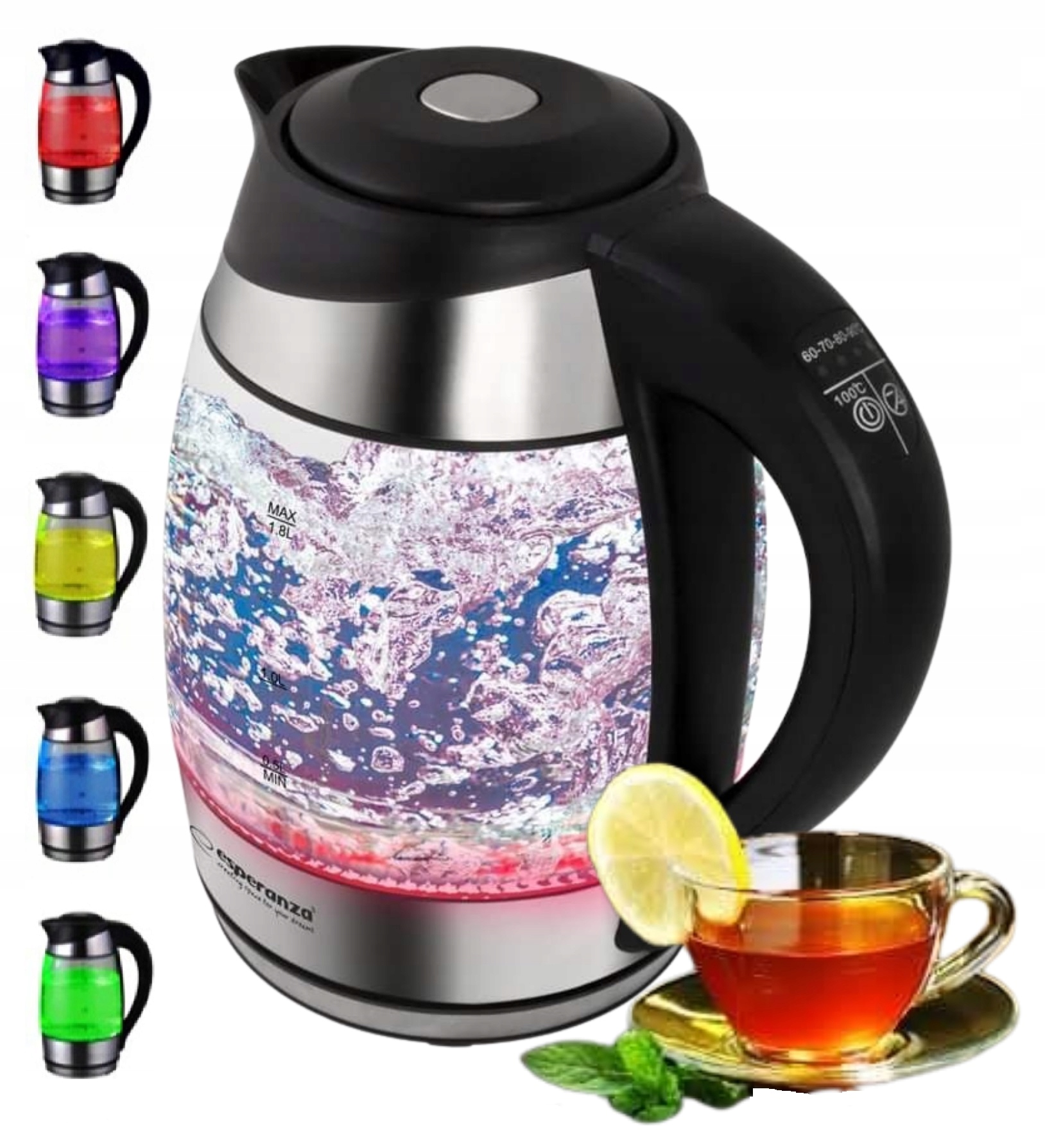 Czajnik Elektryczny Szklany Regulacja Temperatury