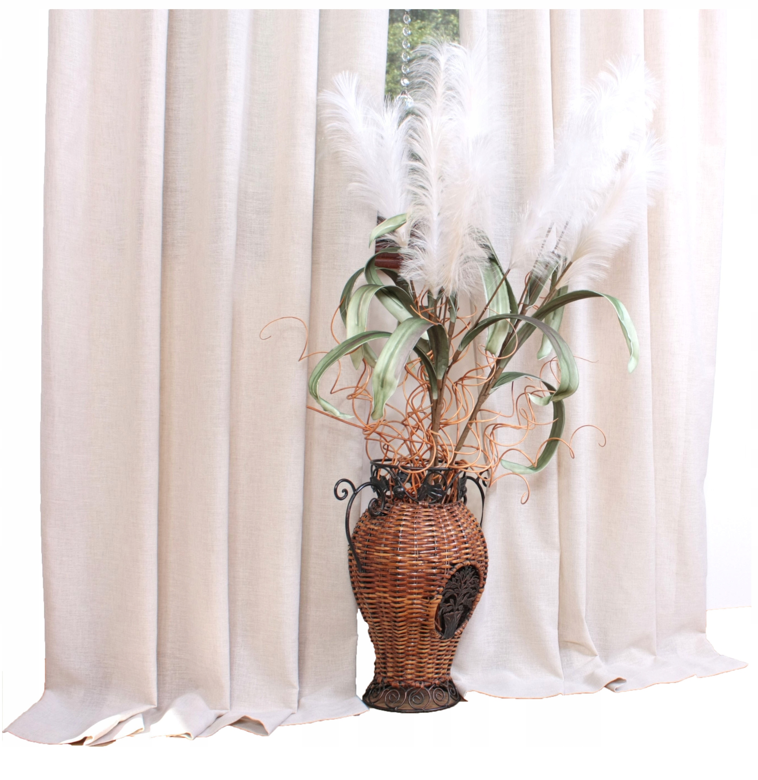 

Zasłony Stylizowane Na Lniane Zasłona Len Natura