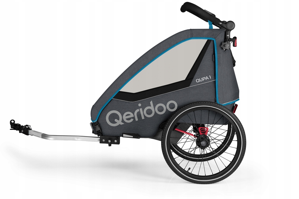 Przyczepka rowerowa Wózek Qeridoo Qupa 1 Blue 2022 Model Qupa 1