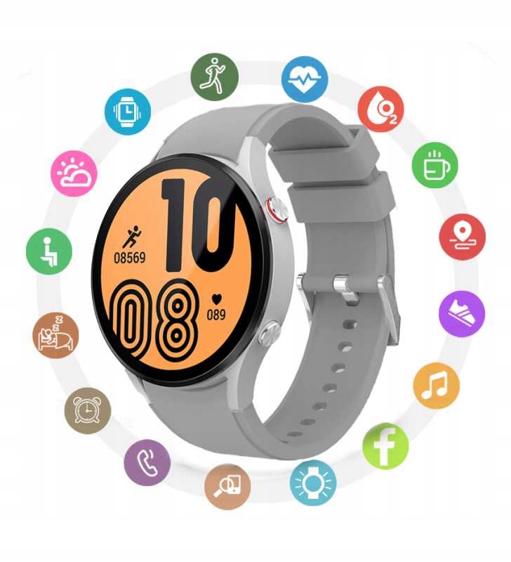SMARTWATCH GLAXY WATCH 4 TEMPERATURA CIAŁA PULS Materiał paska guma