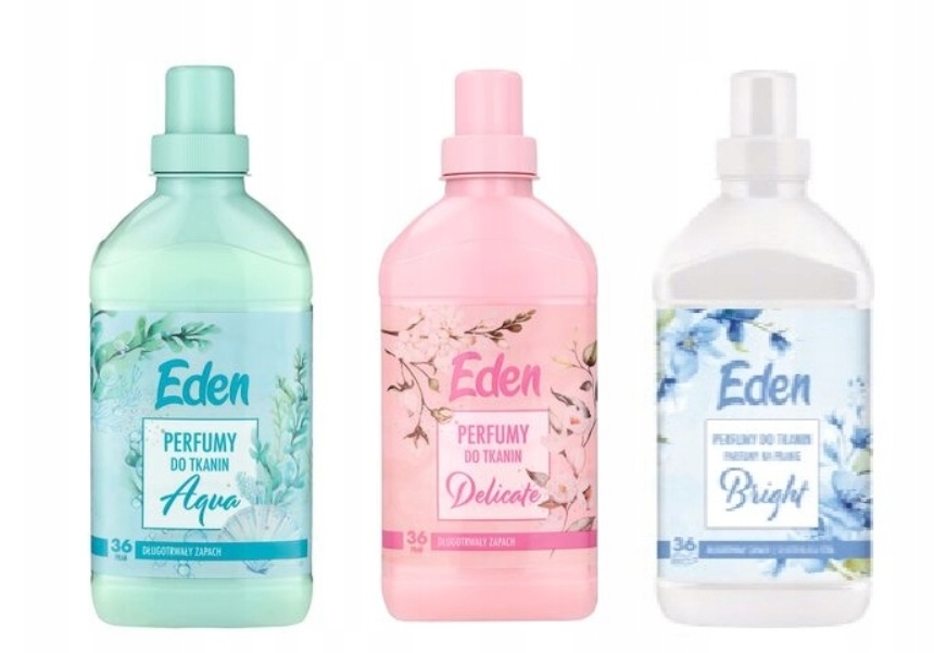 Set MIX 3 x 720 ml Parfém Na Oplachování Tkanin Eden Bright Delicate Aqua