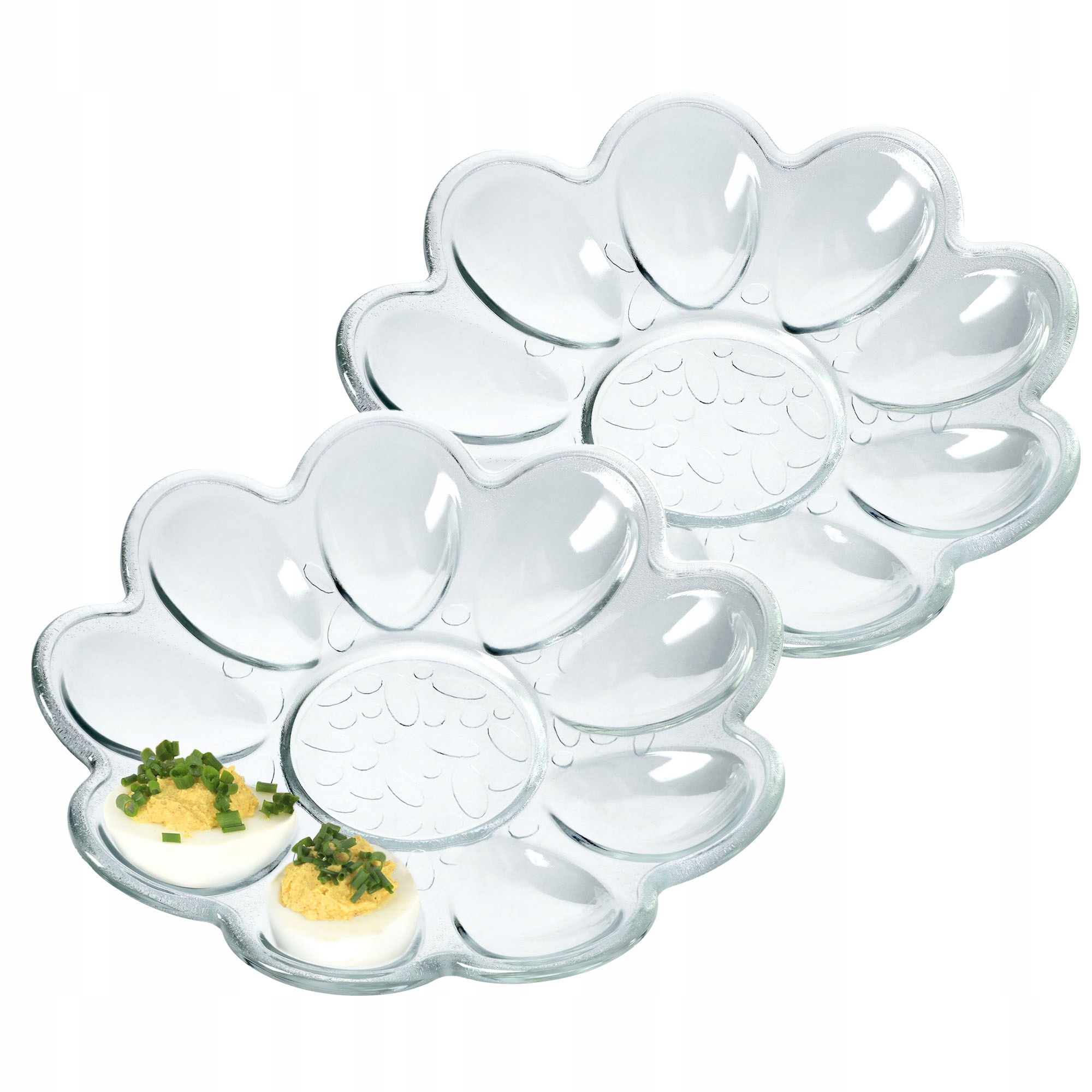 

Kadax 2x Talerz Na Jajka Półmisek Szklany Do Jajek