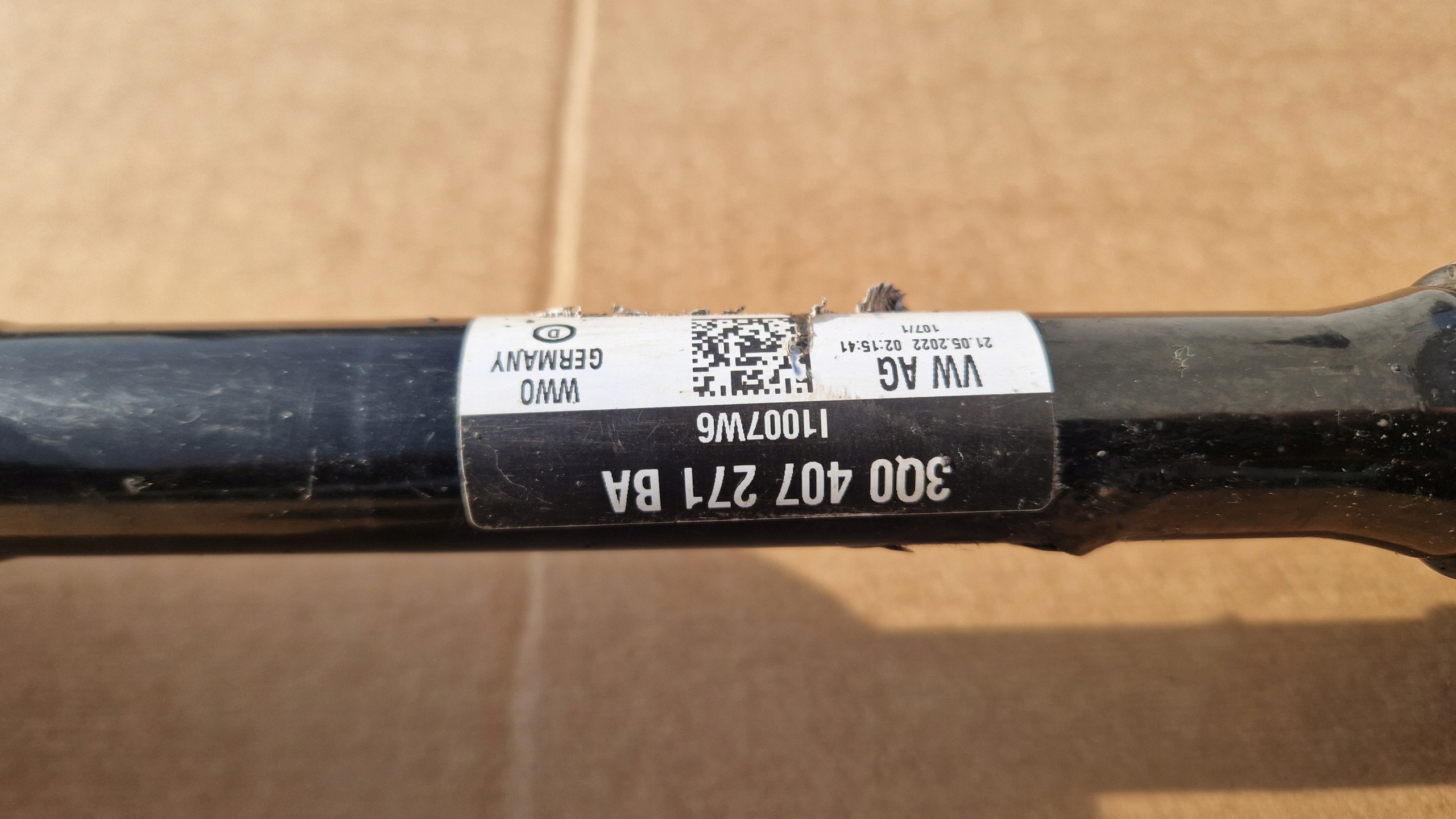 semi-axis VW AUDI SKODA 3Q0407271BA original IDEAL as new