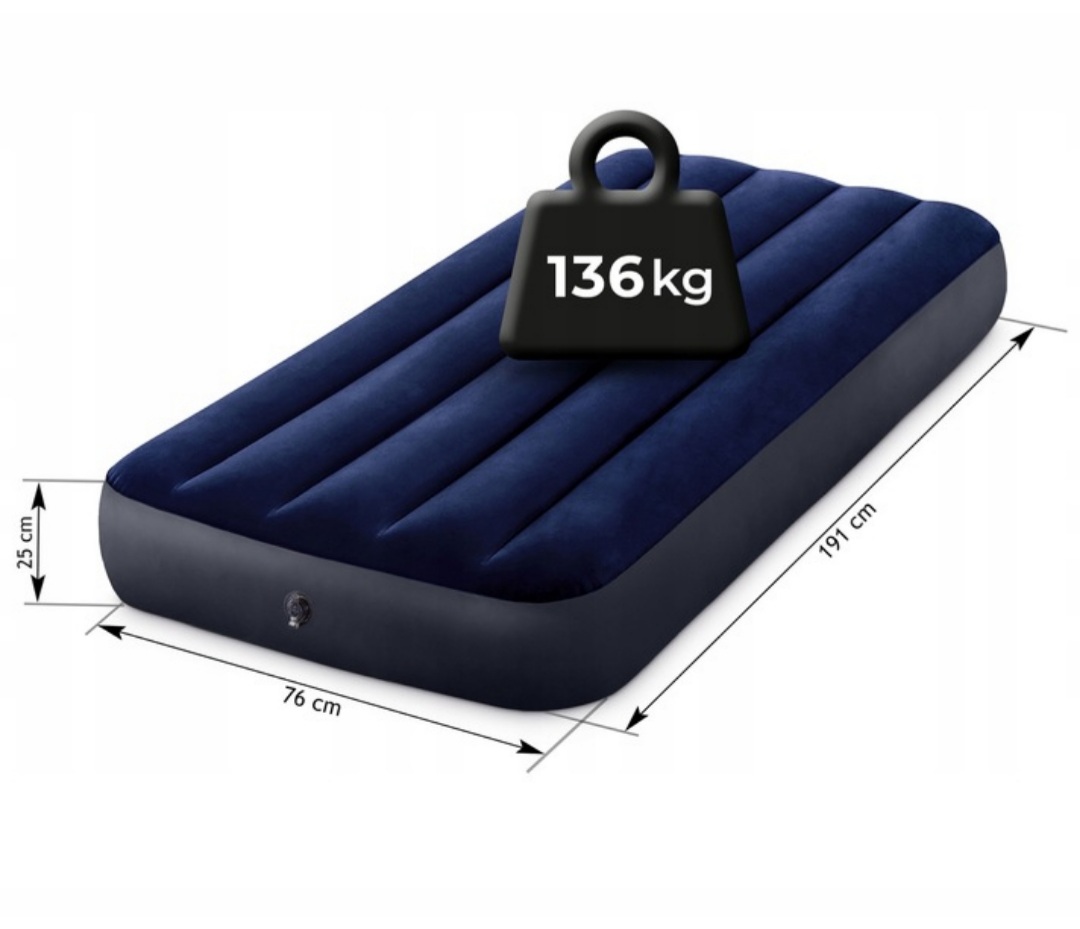 DMUCHANY MATERAC 1 OS INTEX Z BEZPRZEWODOWĄ POMPKĄ Kod producenta 64756