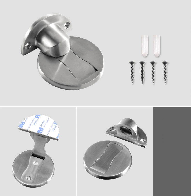ODBOJNIK STOPER DO DRZWI MAGNETYCZNY NIERDZEWNY Materiał metal