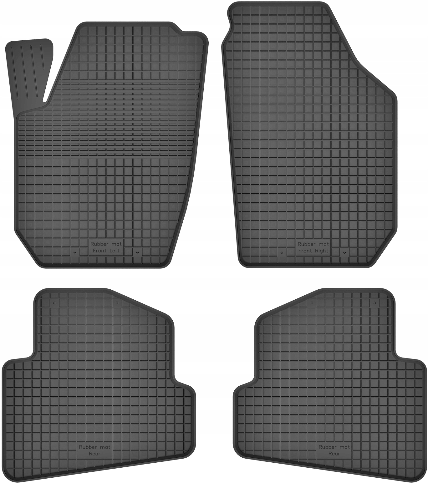 Dywaniki gumowe korytka do Skoda Roomster 06-15