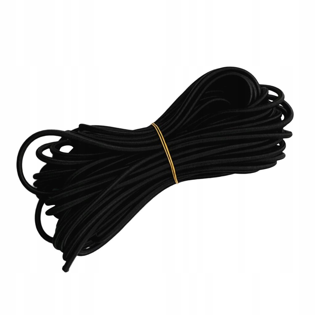 Shock Cord 1/5 Inch Rubber Polyester 5mmx2m Black
