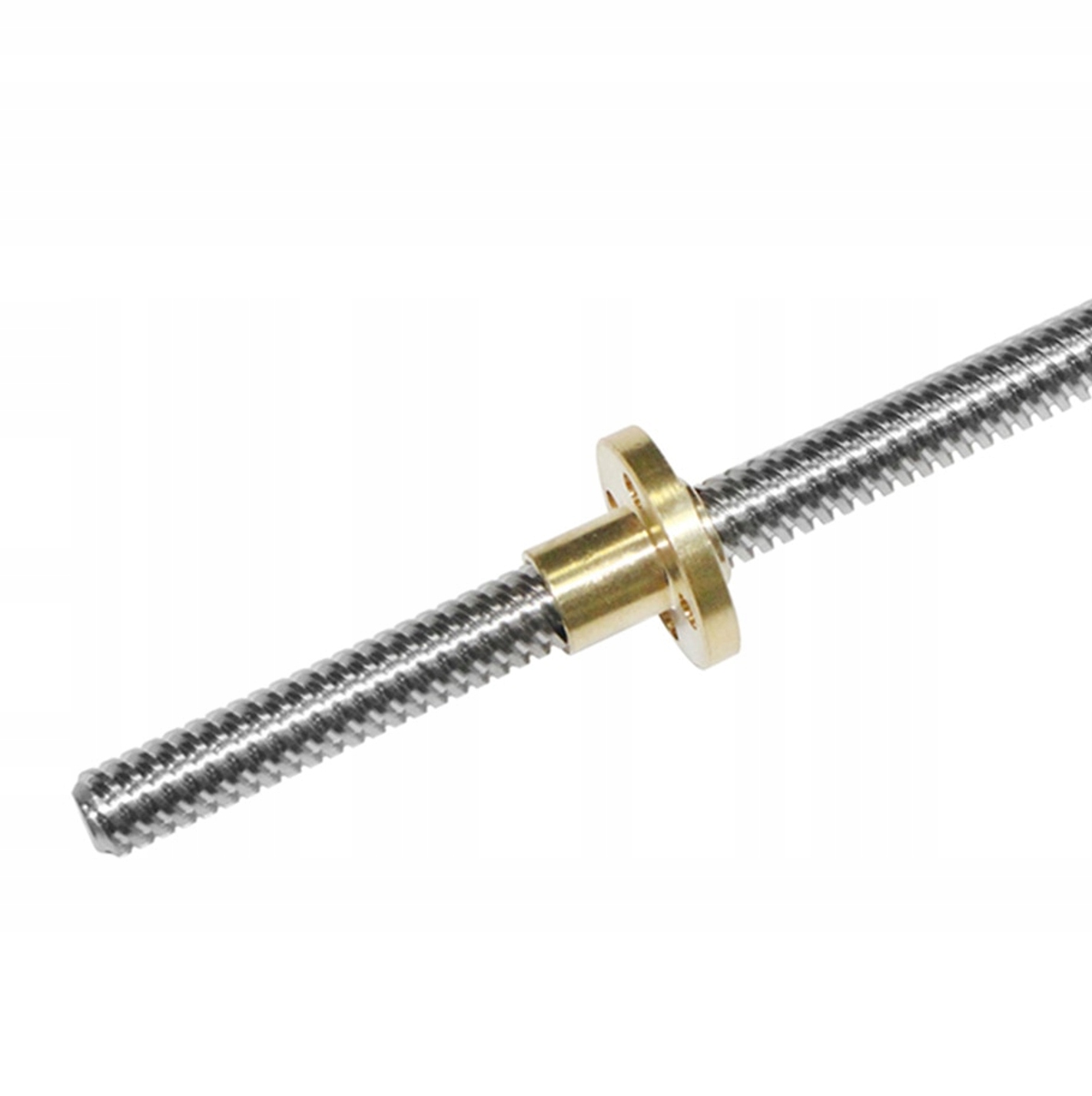 Trapézový šroub Tr8x8 700 mm mosazná matice