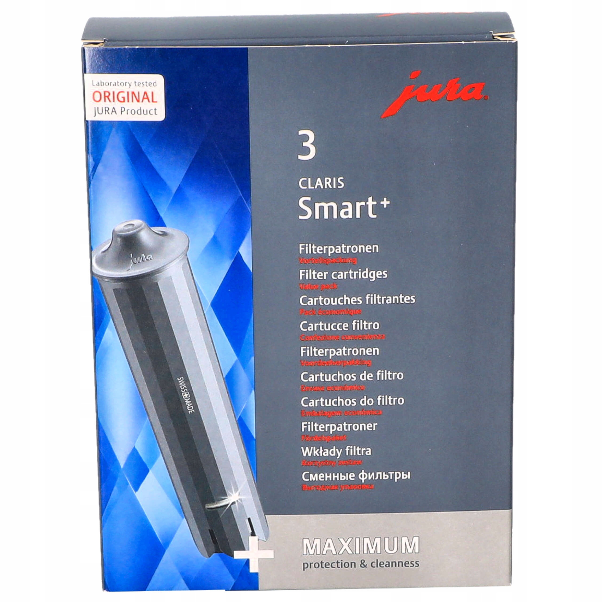 FILTRY DO WODY JURA CLARIS SMART ORYGINAŁ 3 SZT Kod producenta 24233