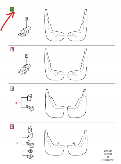 CHLAPACZE PRZEDNIE FORD FOCUS Mk1 2001-2005