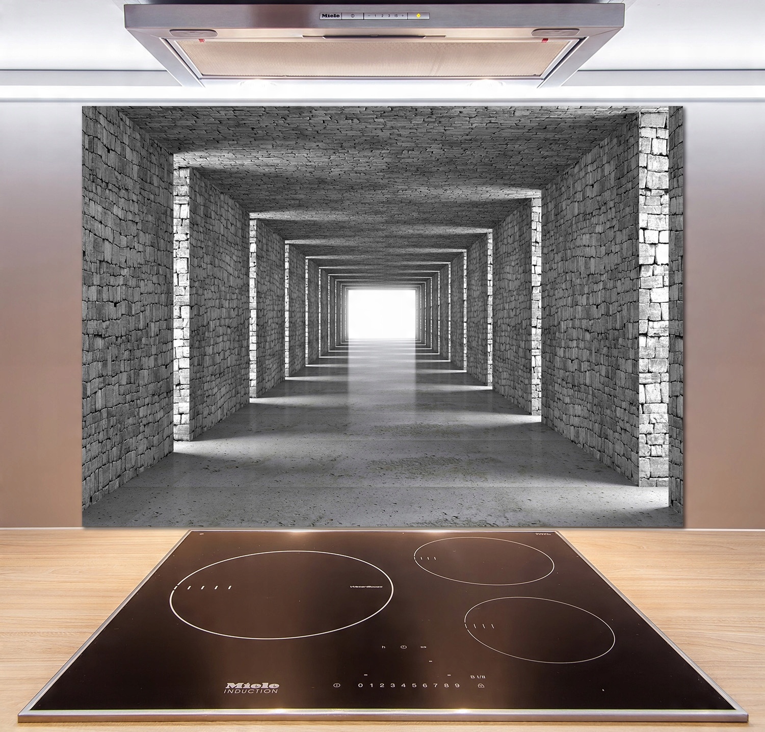 

Panel do kuchni Tunel z cegły 100x70 cm + Klej