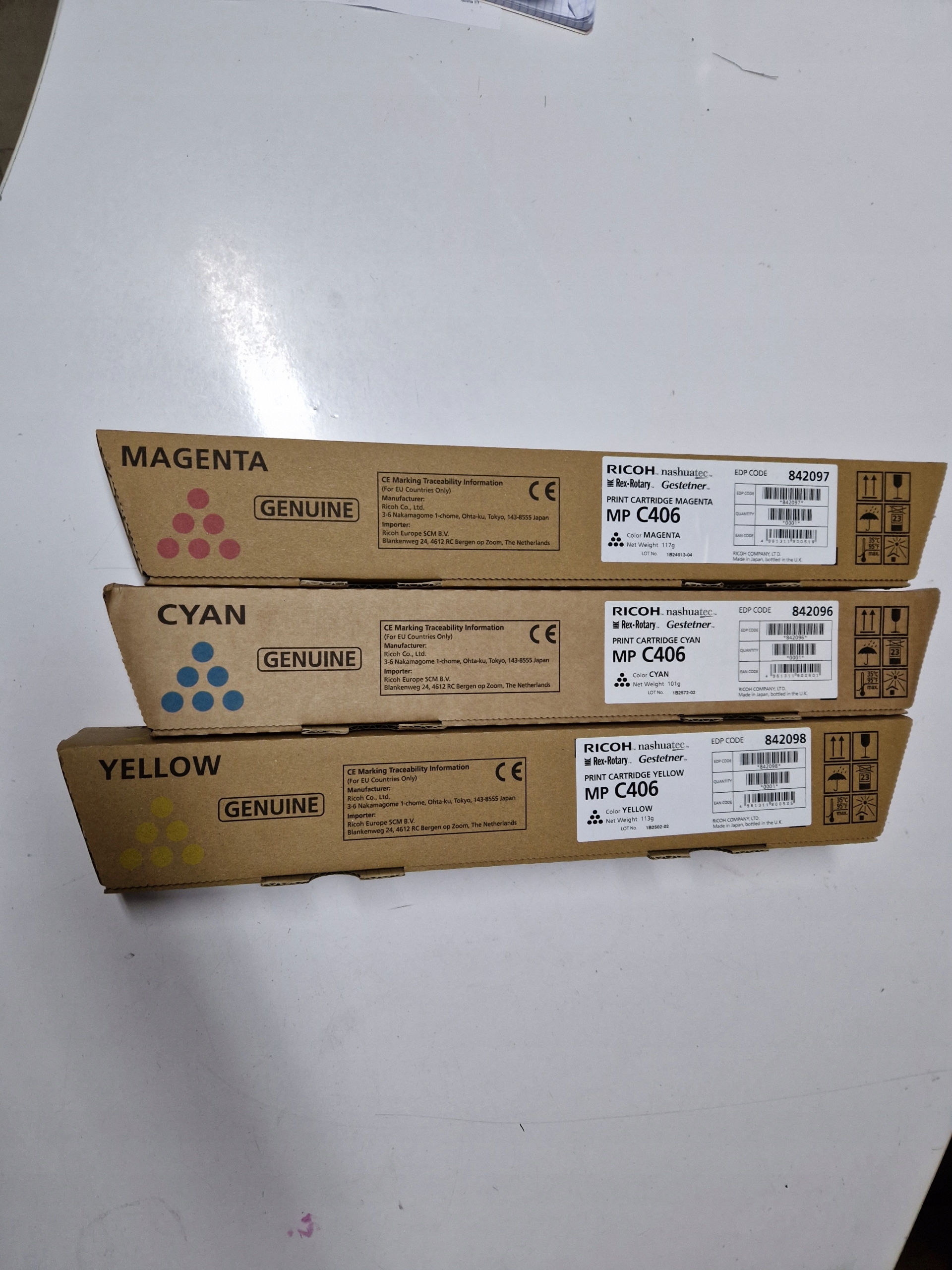 Toner Ricoh 842096 pre MPC406 Cyan orig