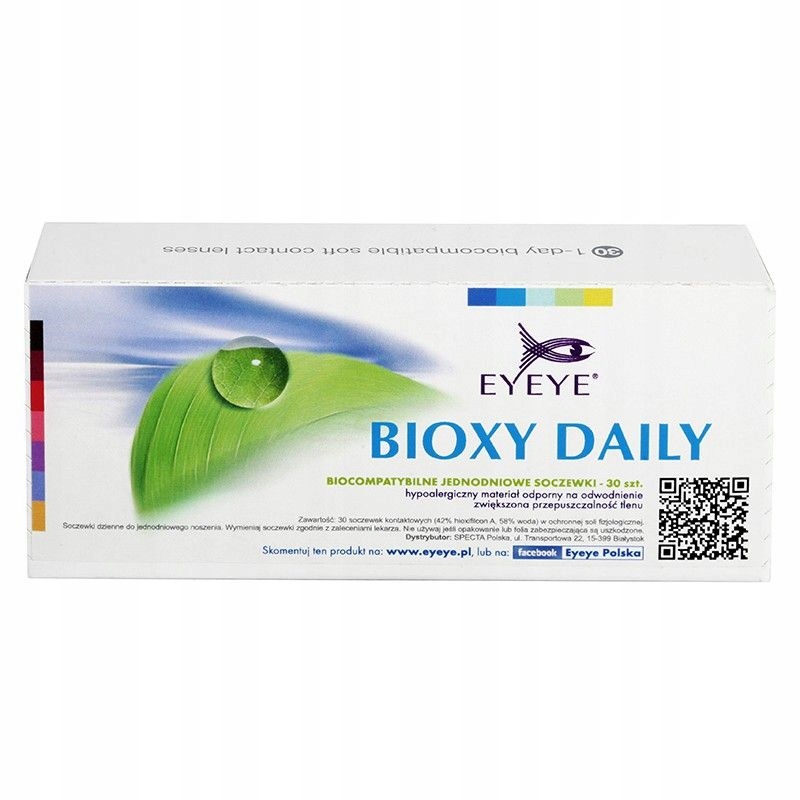 

Soczewki jednodniowe Eyeye Bioxy Daily 30 szt