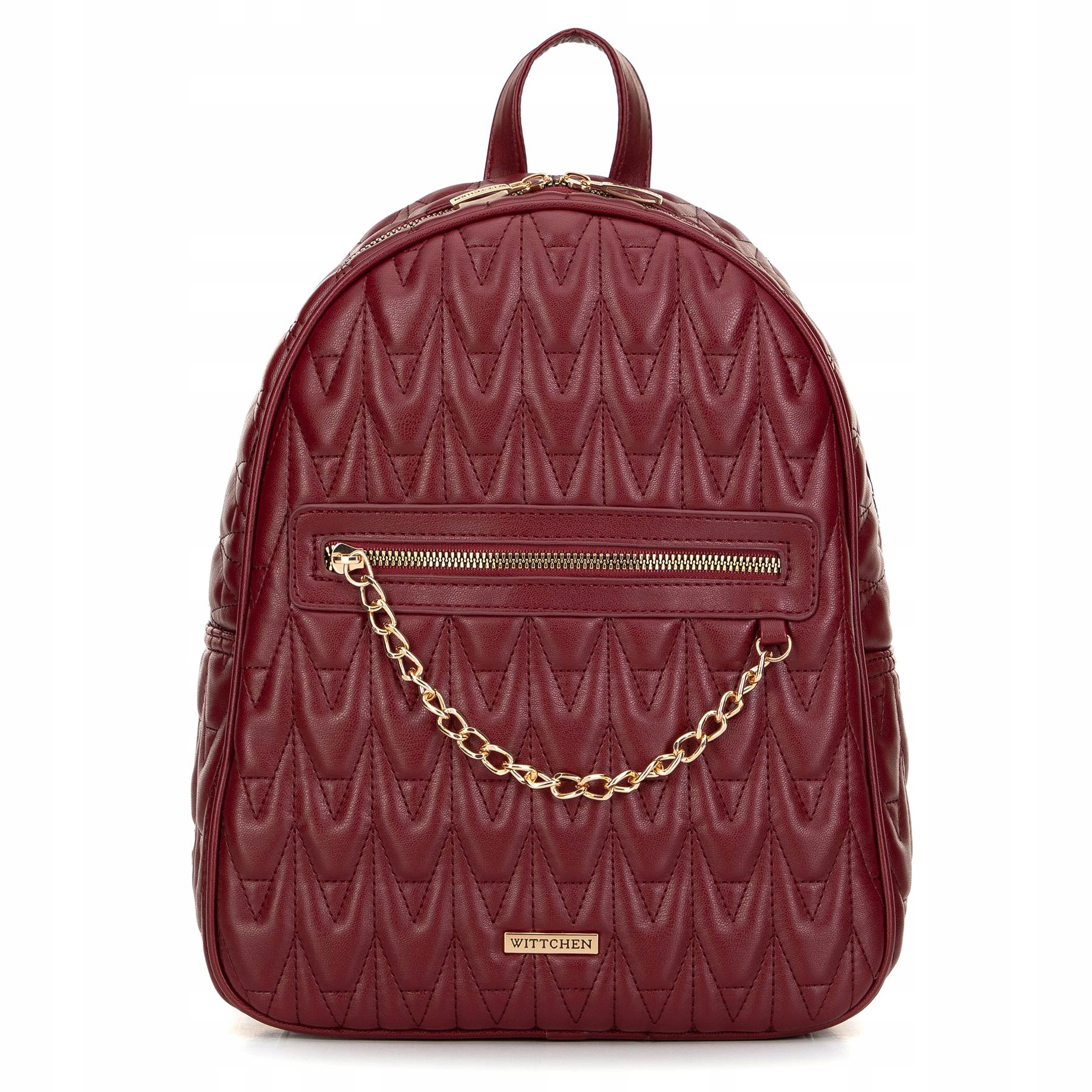Prošívaný dámský batoh s řetízkem Wittchen 99-4Y-425-3