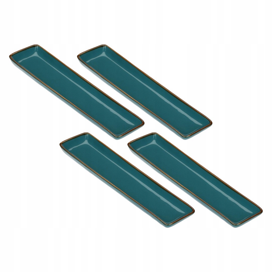 Sada 4 obdĺžnikových podnosov 32 x 8 cm Rose&tulipani Concerto Ottanio