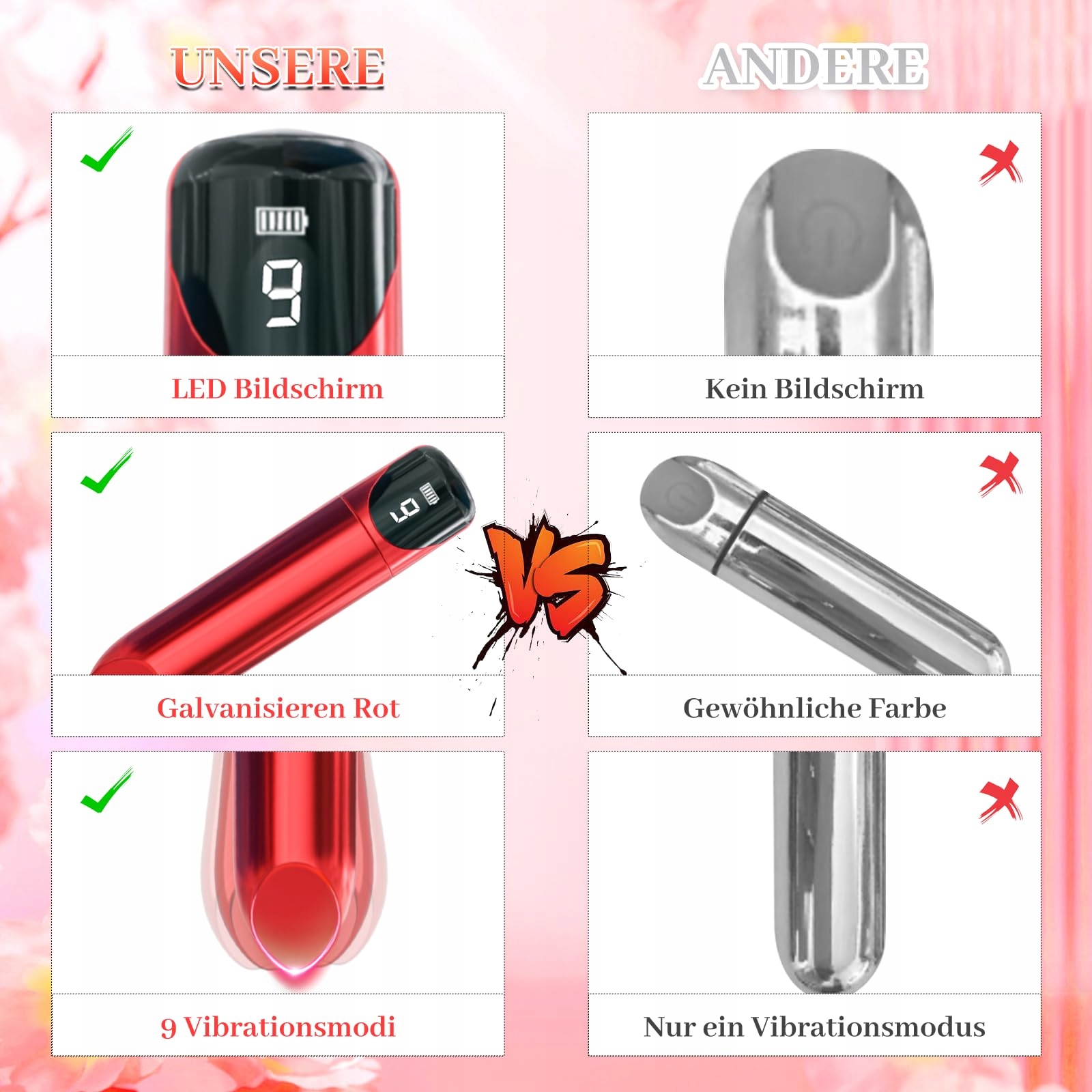 MINI VIBRATOR DLA KOBIET 10 TRYBÓW CICHE I MOCNE WIBRATORY KLITORIS — miniatura 4