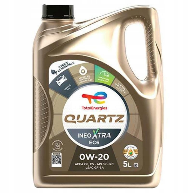 Motorový Olej Total Quartz Ineo Xtra EC6 0W20 Acea C6 C5 Api Sp 5L