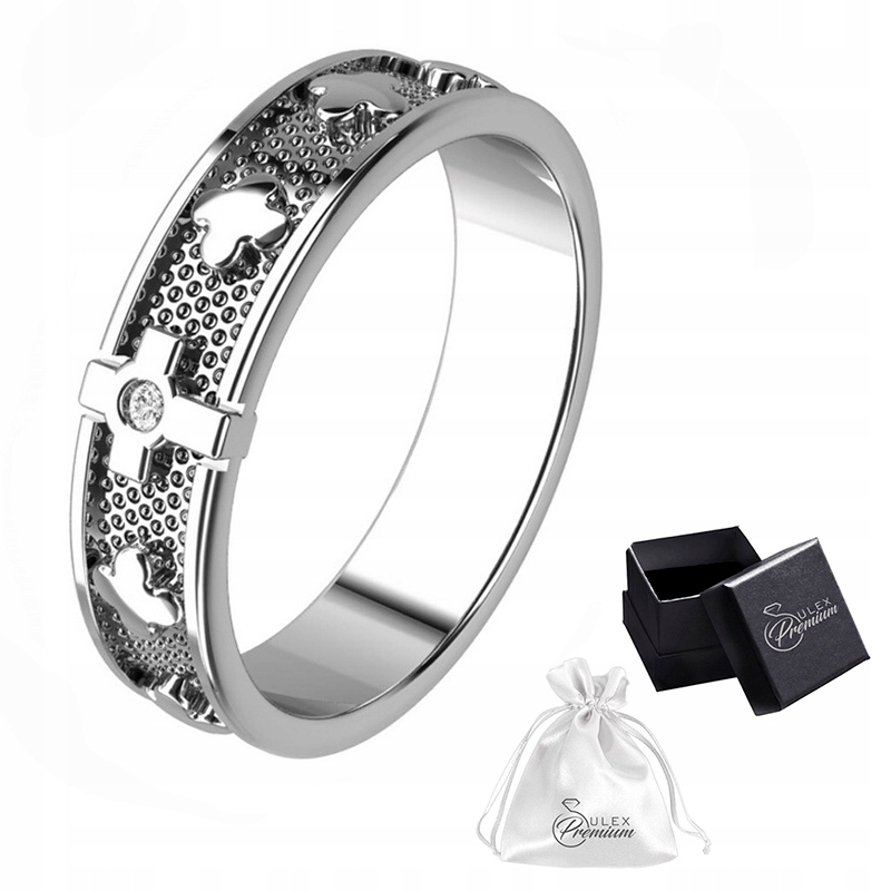 Prstýnek Prsten stříbro pr.925 Rhodiovaný Růženec na prst vel. 15