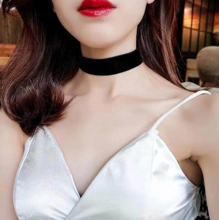 CZARNY AKSAMITNY NASZYJNIK CHOKER TASIEMKA 2 CM Rodzaj Inny