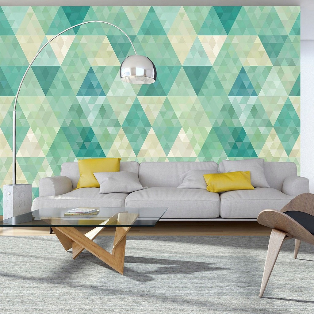 Fototapeta Geometrická abstrakce trojúhelníky kosočtverce vinylová 368x280 lepidlo