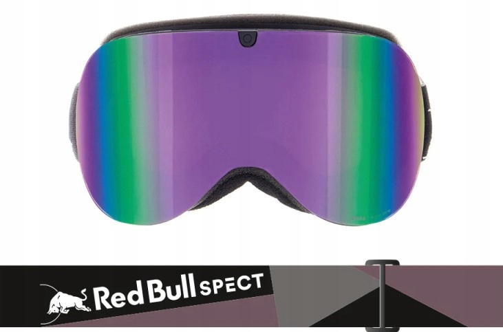 GOGLE NARCIARSKIE OKULARY RED BULL SPECT SNOWBOARD UV-400 + POKROWIEC