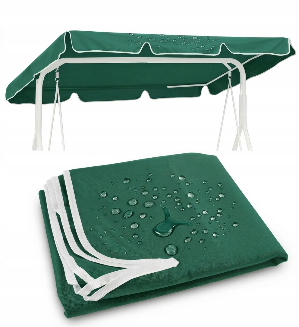 Střecha na houpačku Zahradní lavice voděodolná 230 x 120 cm zelená