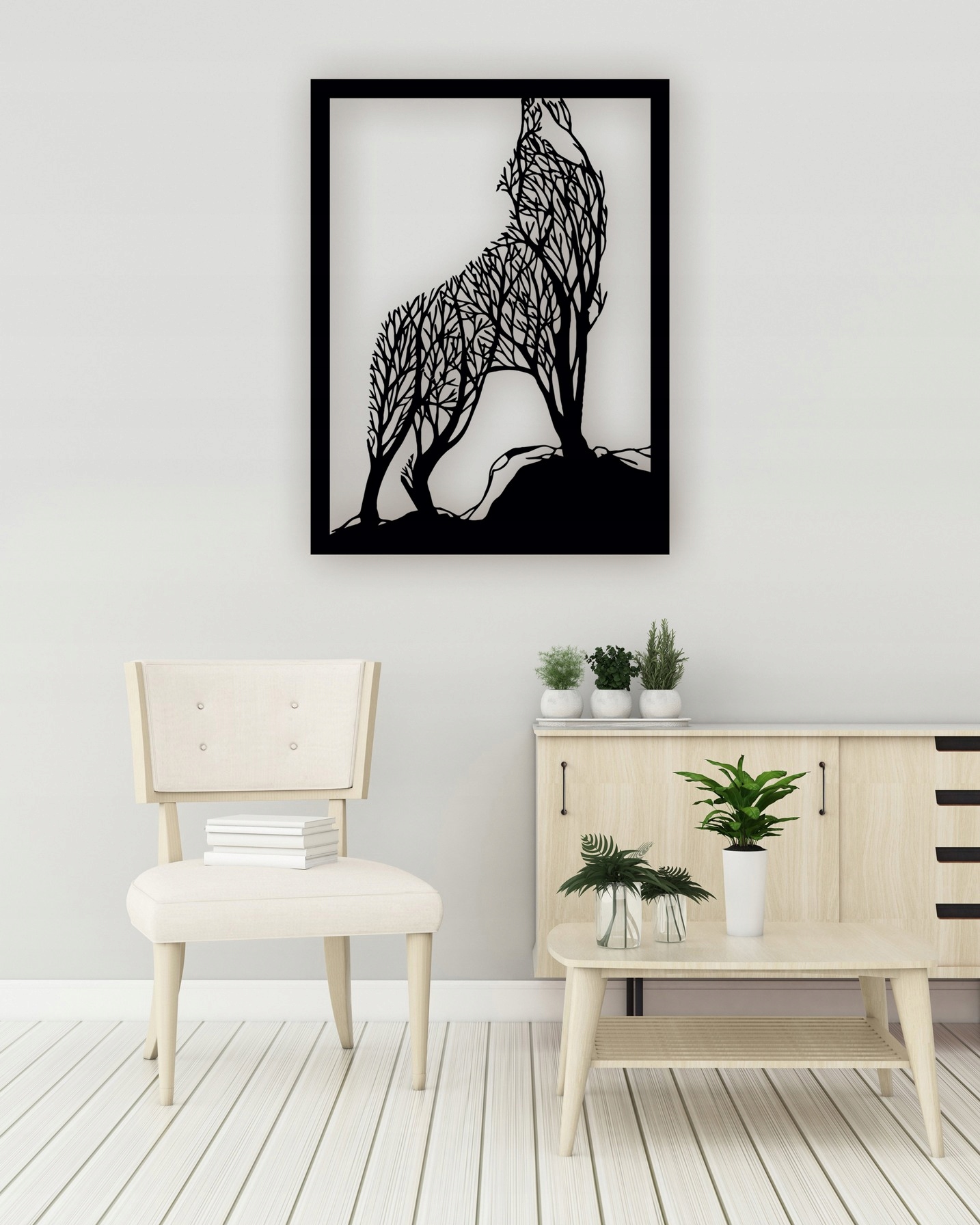 Dekoracja ścienna 3D A70 WILK 60x46 cm obraz Marka inna