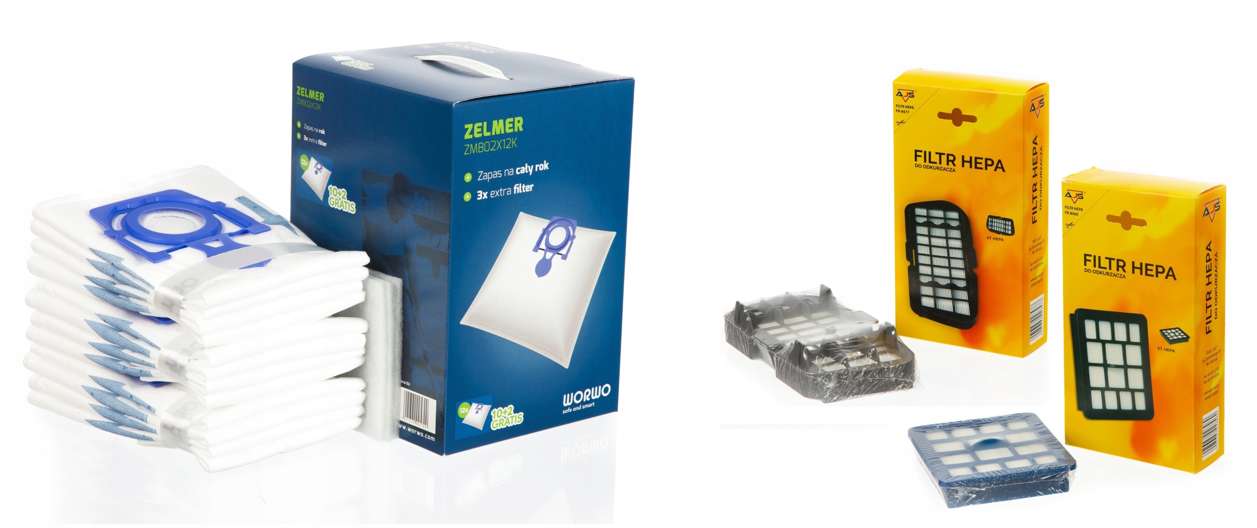 

Worki filtry Hepa do odkurzacza Zelmer Voyager