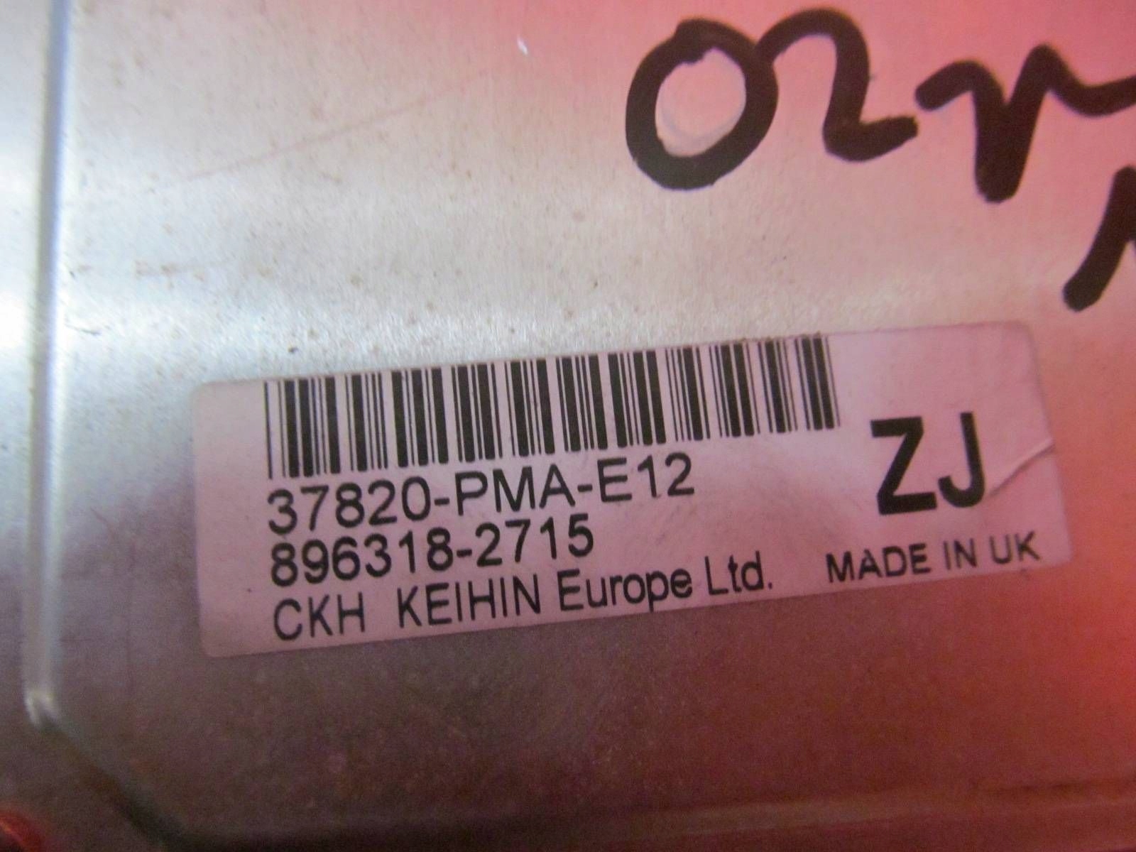 HONDA CIVIC 7 VII EU7 1.4 iS D14Z6 control unit computer of the engine 37820-PMA-E12