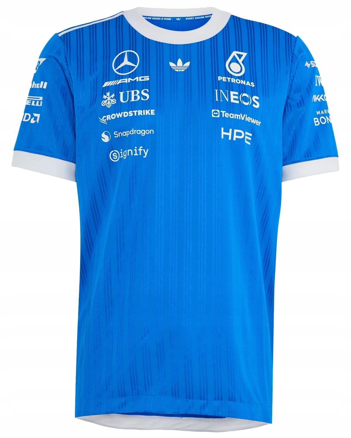 Tričko Mercedes-AMG Petronas F1 adidas 2026 Blue Wonder Authentic r.XXL