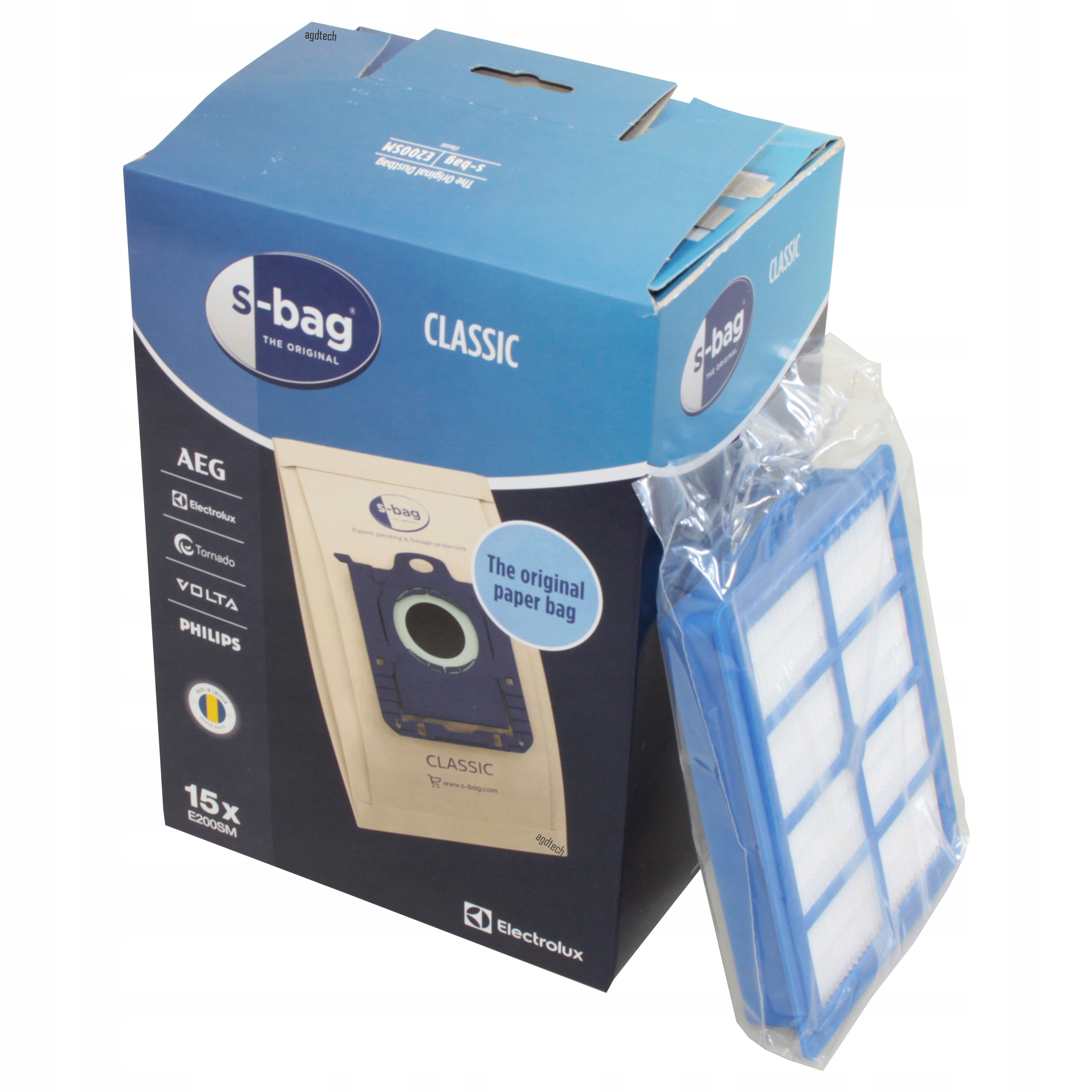 

15x Worki S-Bag 200SM Electrolux + Filtr Hepa