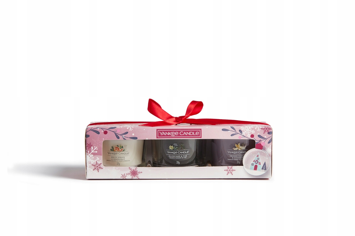 

Zestaw prezentowy 3 świec Yankee Candle |snow Glob