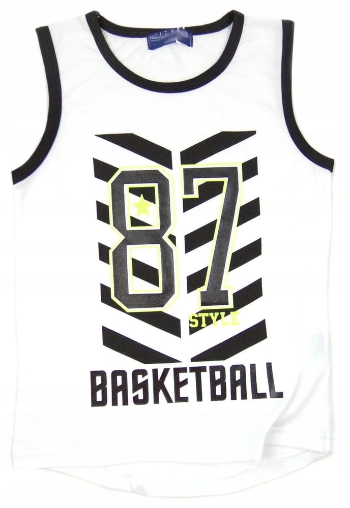 

176 modna koszulka *basketball* 8A biała