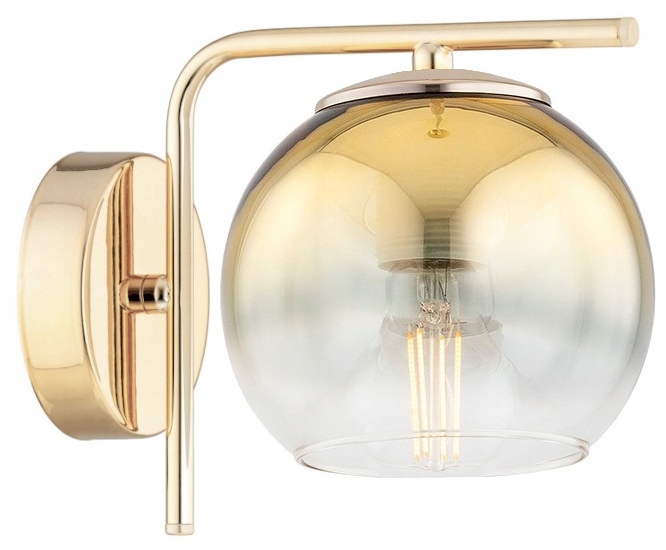 Lampa Ścienna Kinkiet Złoty Żyrandol Kule Astra Led E27