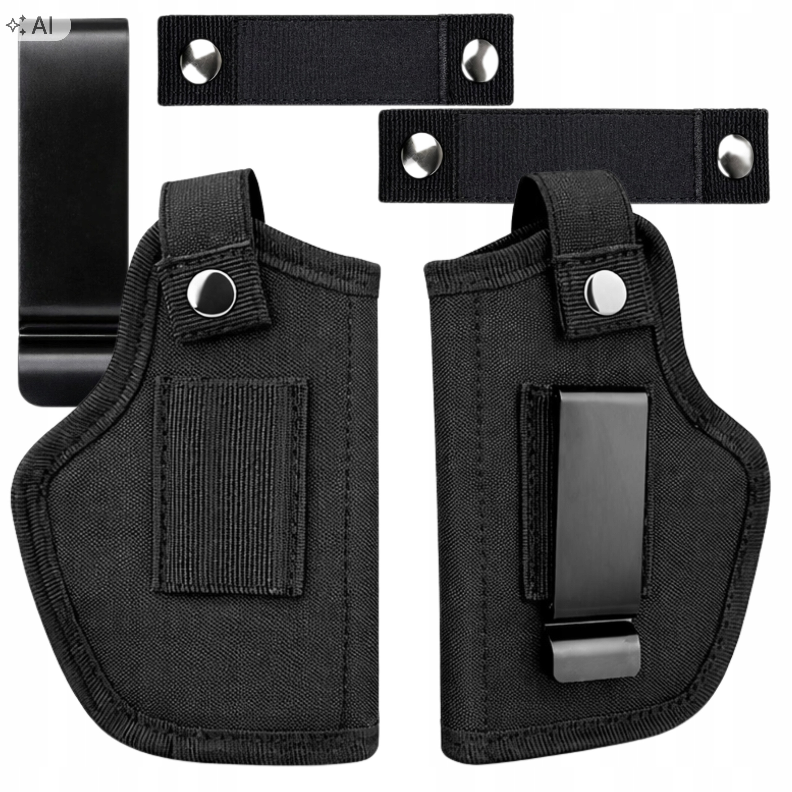 Uniwersalna Taktyczna Kabura Czarna Na Pas Pistolet Broń Walther Glock Colt