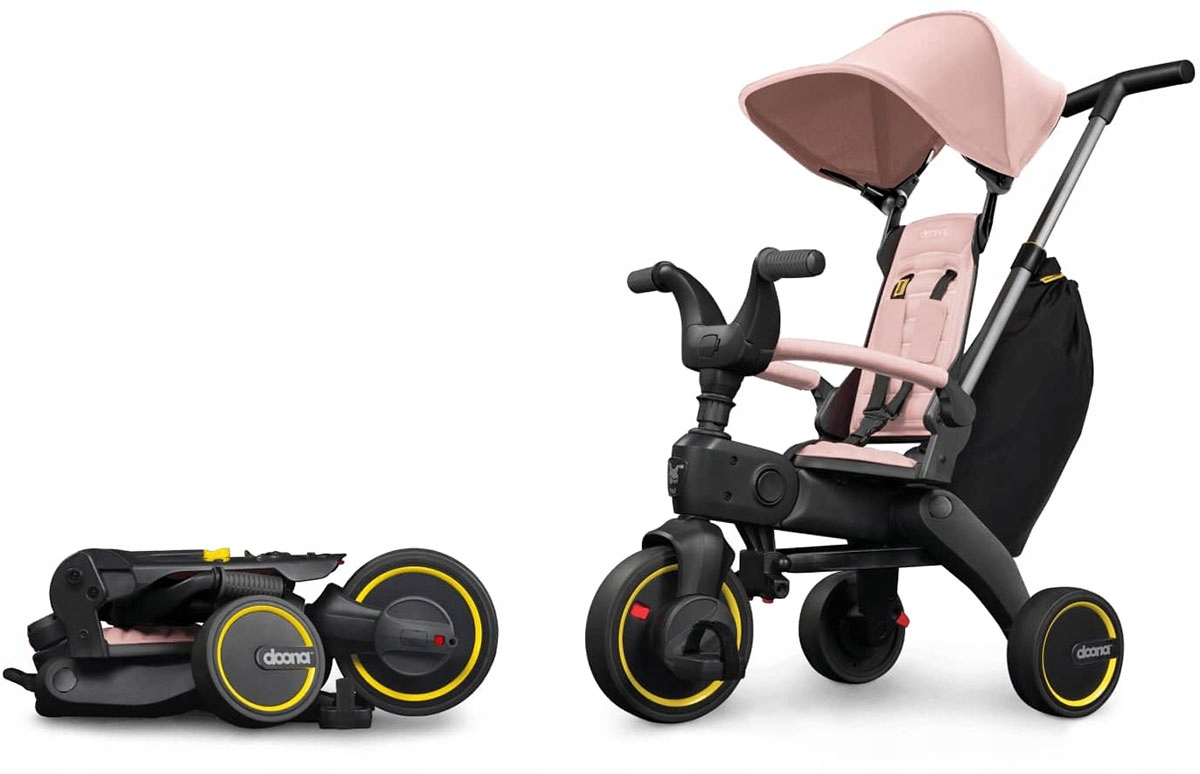 Doona Liki Trike S3 5w1 składany rowerek trójkołowy Blush Pink