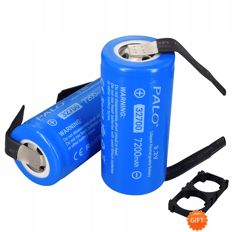 2x 32700 LiFePO4 Baterie 7200mAh 3.2V Vysoce Výkonná Baterie Diy Niklové Pásky