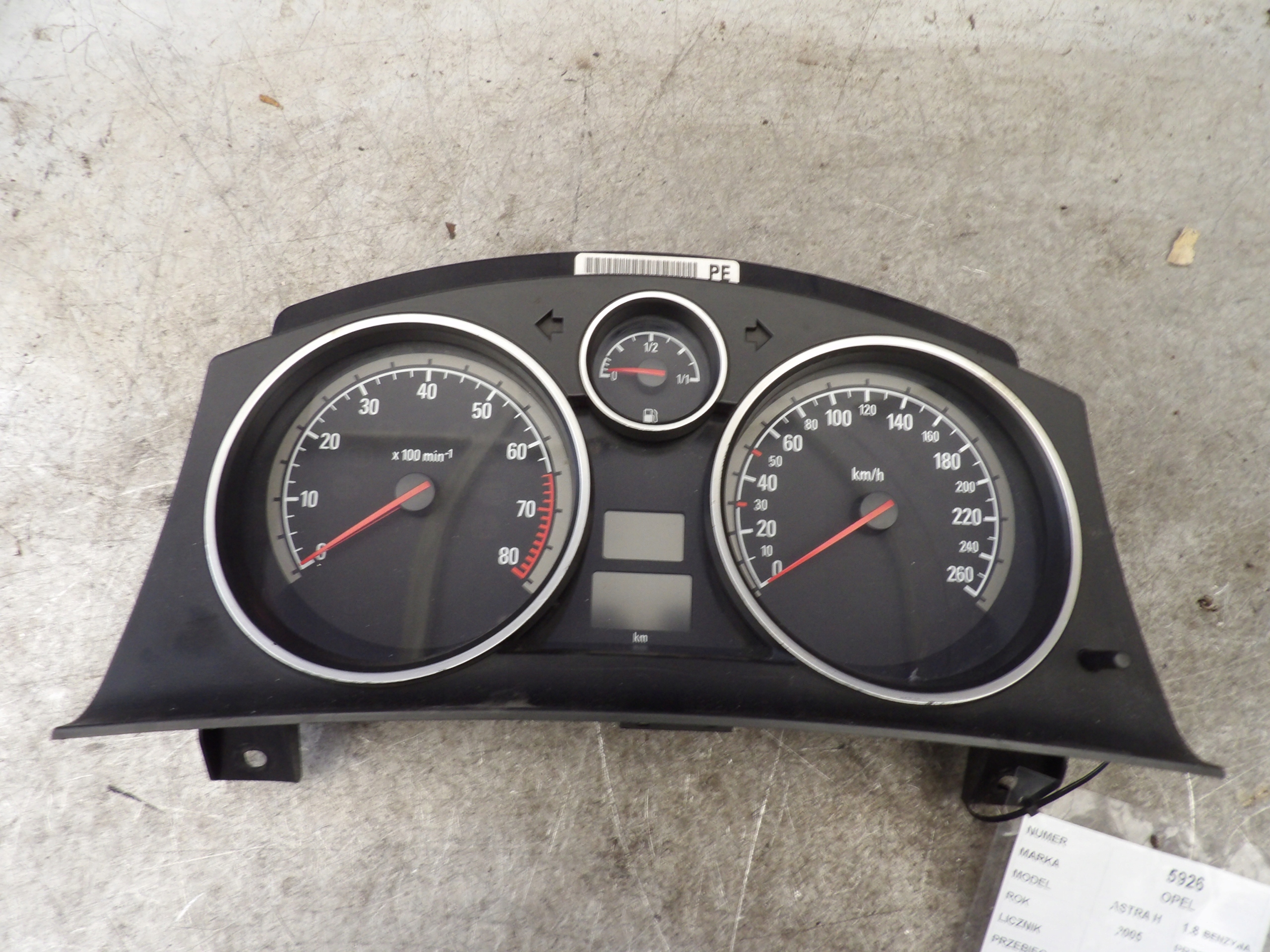 Opel Astra H liczniki dials