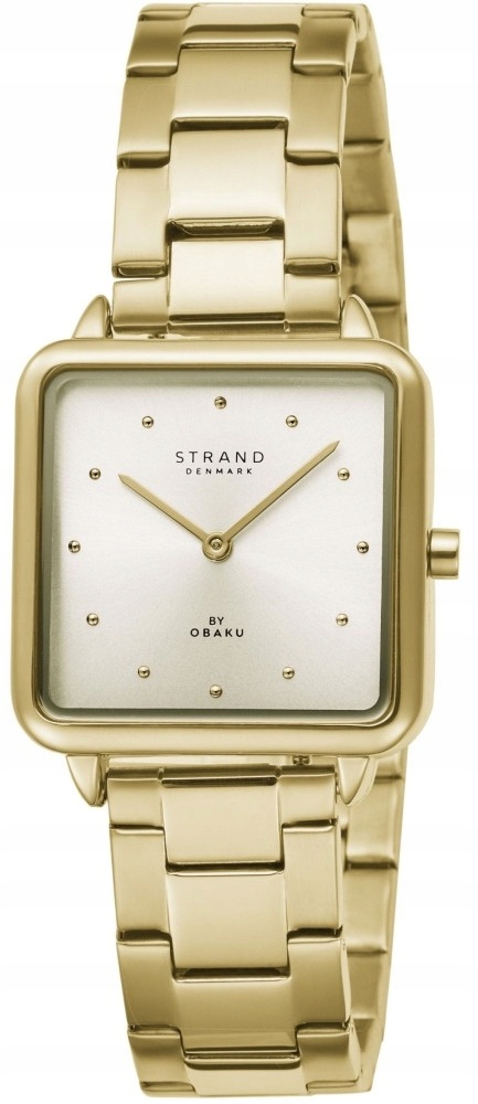 Nové Originální dámské hodinky Strand by Obaku S718LXGGSG zlaté, krabička