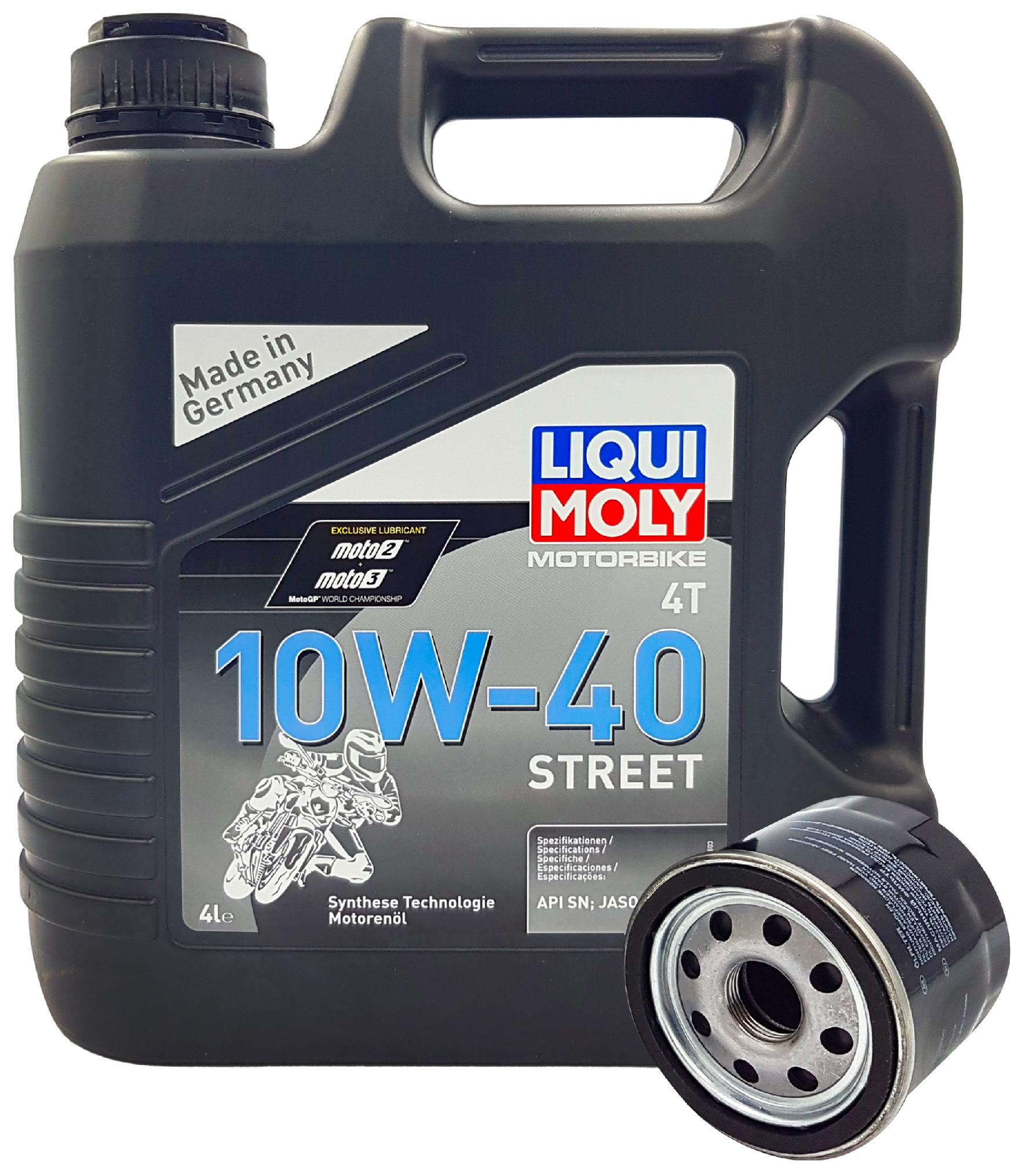 LIQUI MOLY 1243 MOTORBIKE 4T 10W40 4L STREET+FILTR