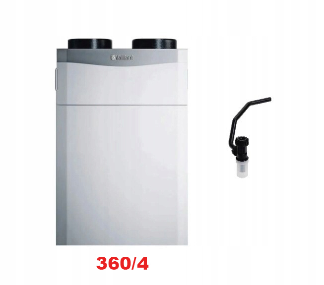 Rekuperator Vaillant recoVAIR Var 360/4 syfon w kolorze białym