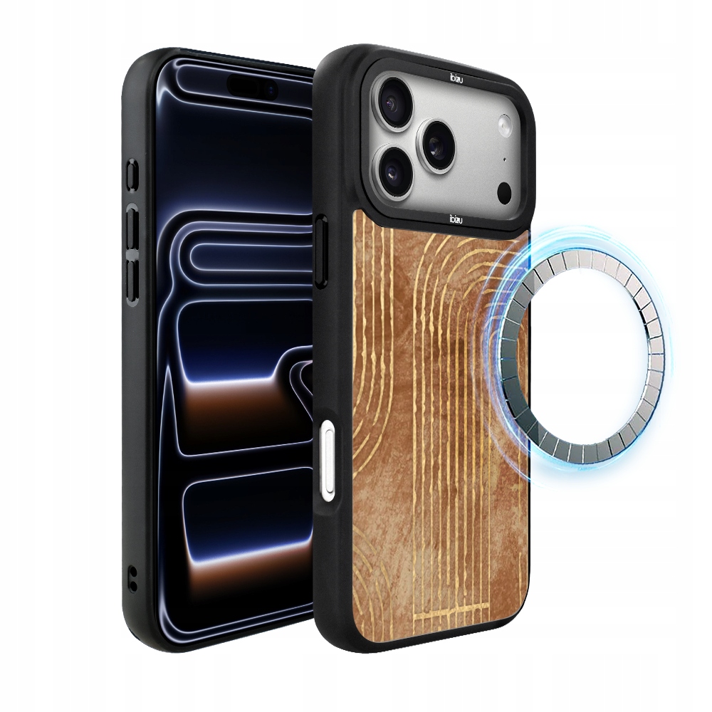 Pouzdro pro iPhone 17 Pro Max Ibizu DropGuard Matt s MagSafe, proužky