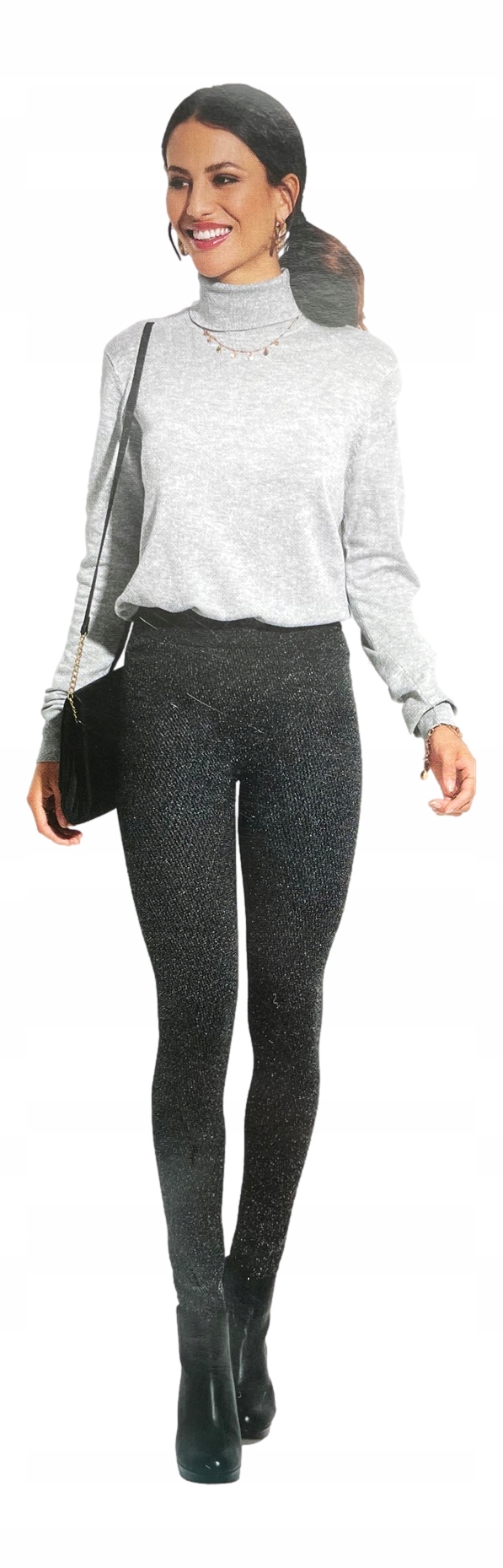 

Leginsy Legginsy damskie getry Brokat *L