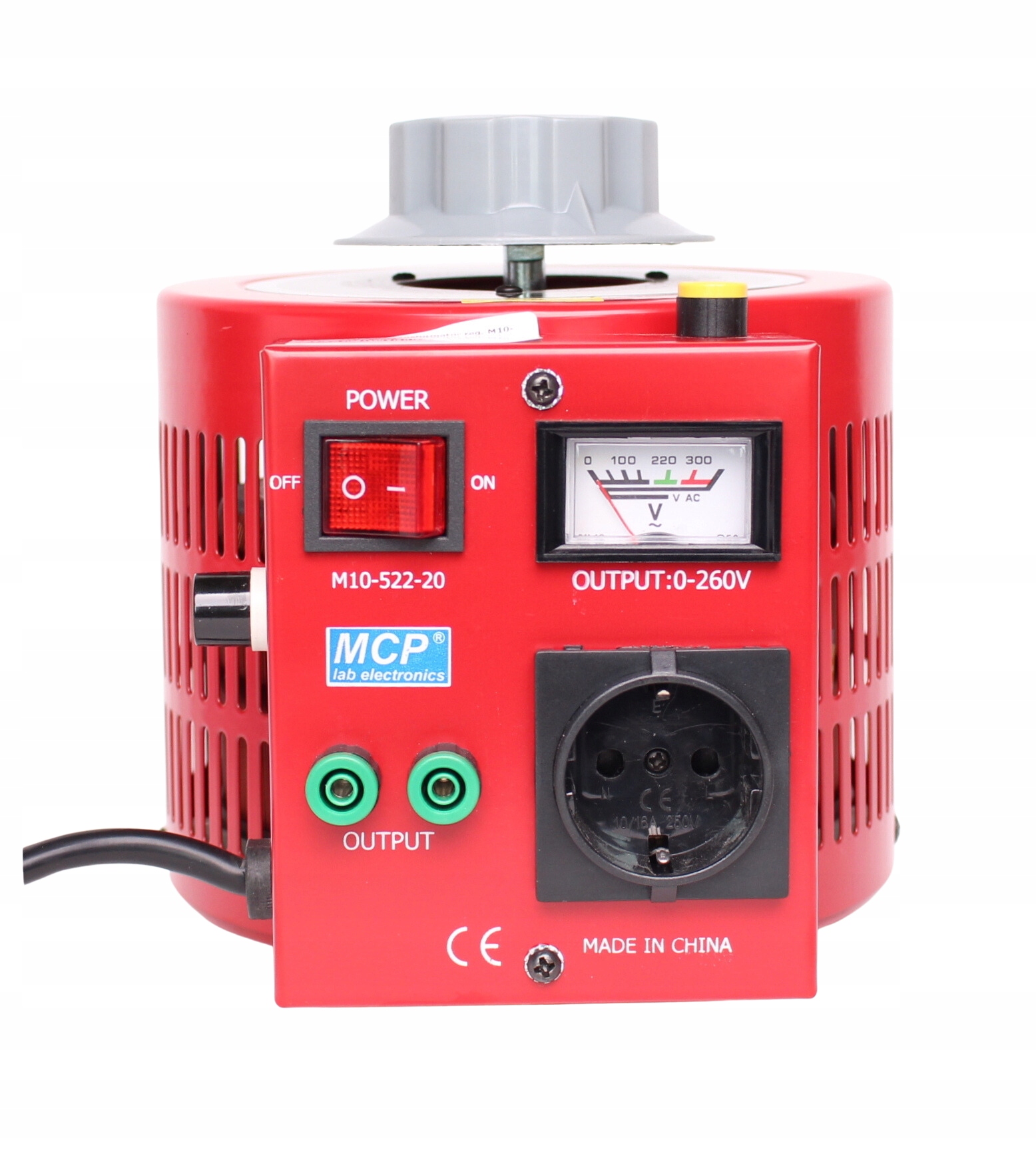 Regulovateľný autotransformátor 2000VA 2kVA 260V 8A