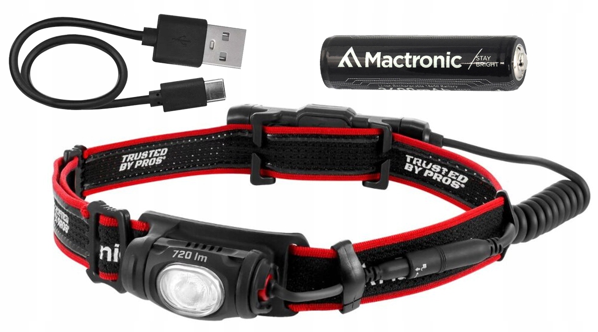 Latarka Czołowa MacTronic Vizo Rc AHL0023 720lm Ładowalna 2800mAh