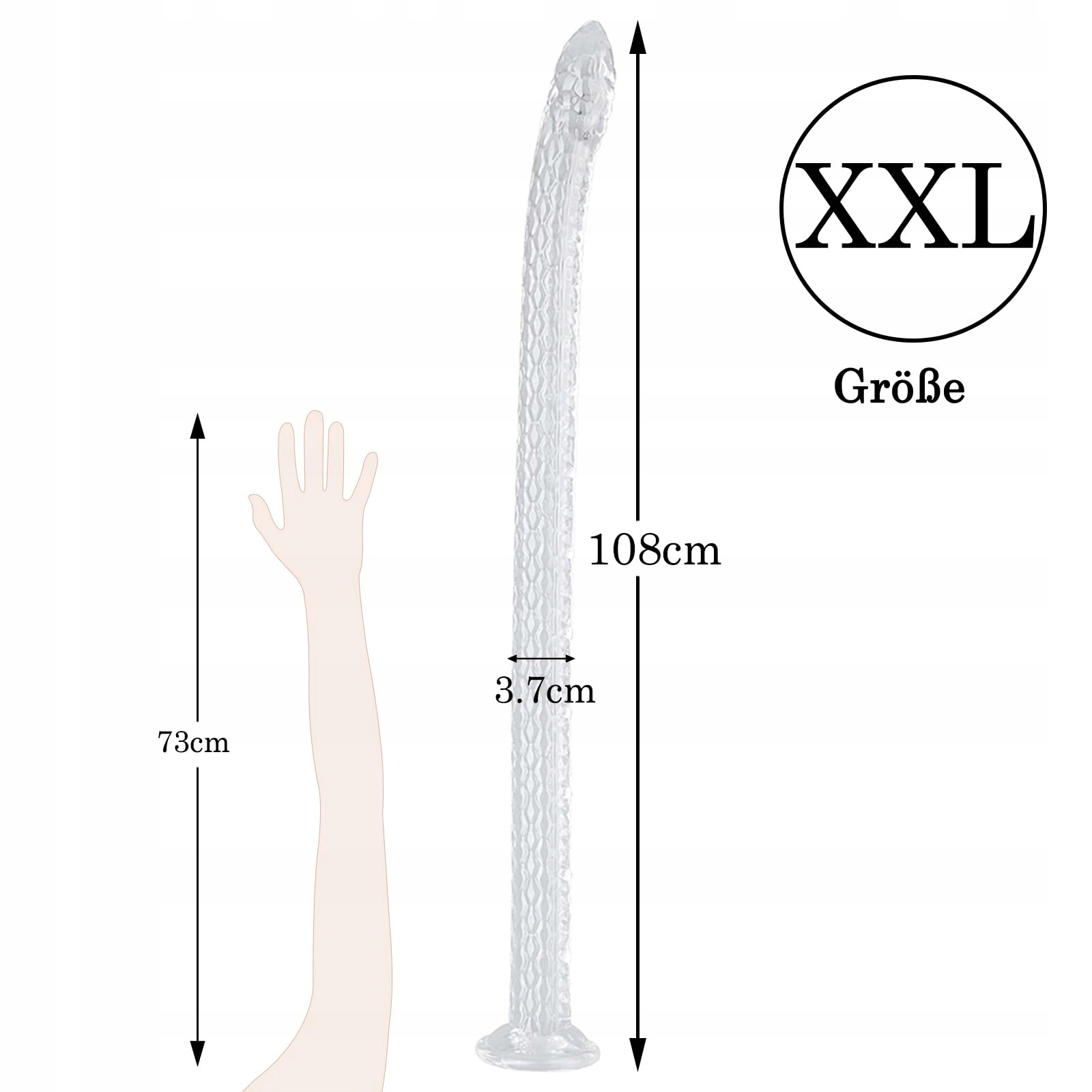 BDSMYEE Dildo Analne Długie 106 CM Z Przyssawką Dla Kobiet i Mężczyzn — miniatura 2