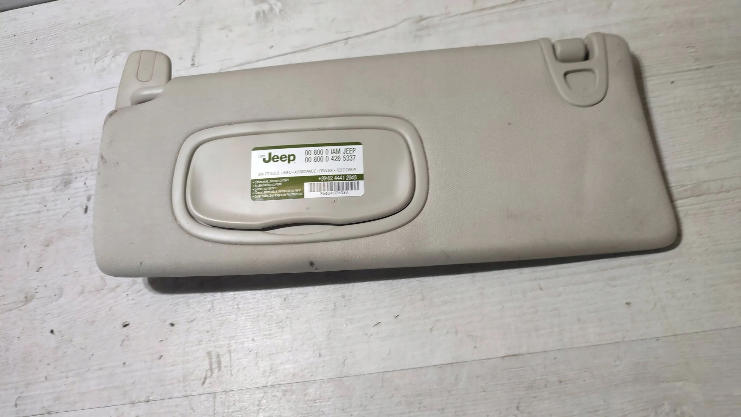 Jeep Cherokee 2015 front side right cover przeciwsloneczna