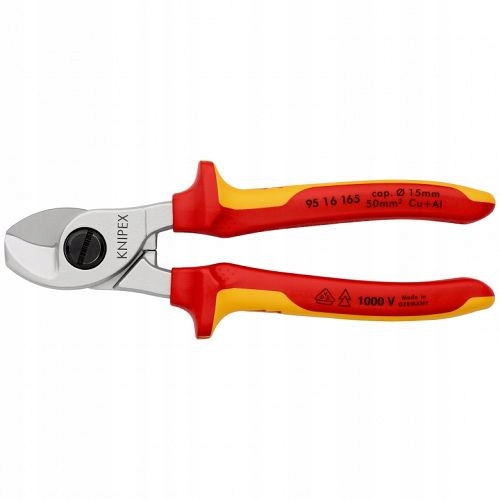 Knipex Nůžky na kabely 165 mm chromované 95 16 165