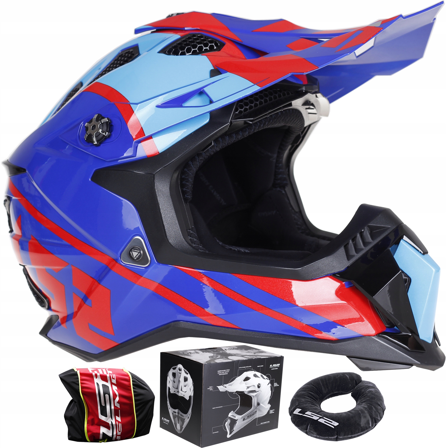 KASK LS2 MX700 SUBVERTER EVO GAMMAX RED BLUE L