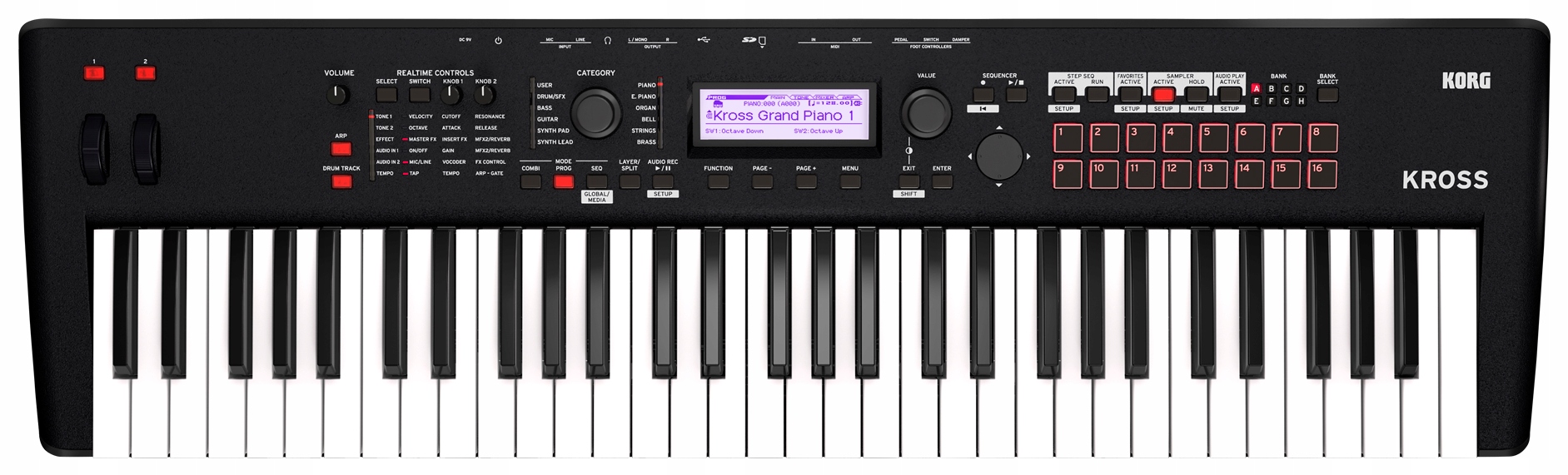 KORG KROSS 2 61 Profesjonalny Syntezator ze Statywem Kod producenta 4959112174771